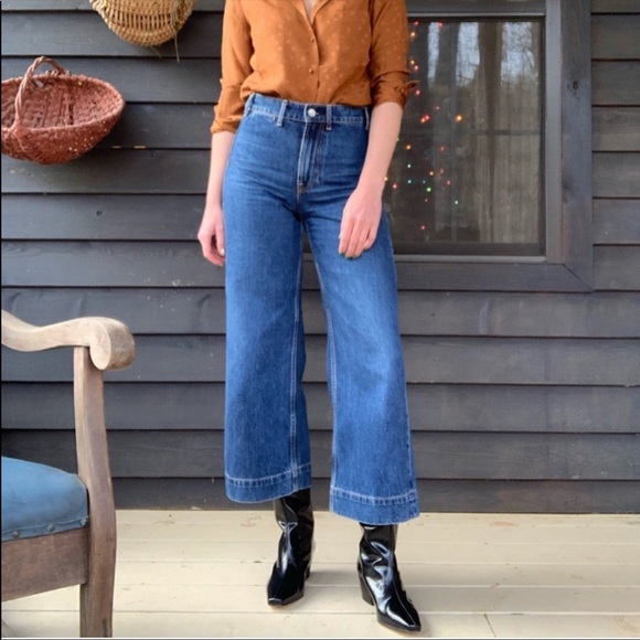 Everlane Denim - Everlane 02 wide leg crop jeans